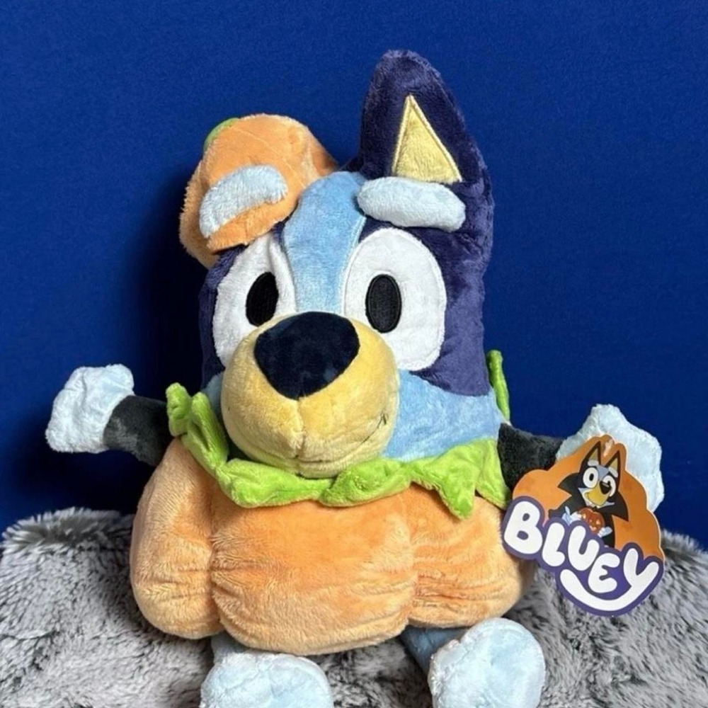 New Bluey 12" Halloween Pumpkin Plush Stuffed Animal Toy